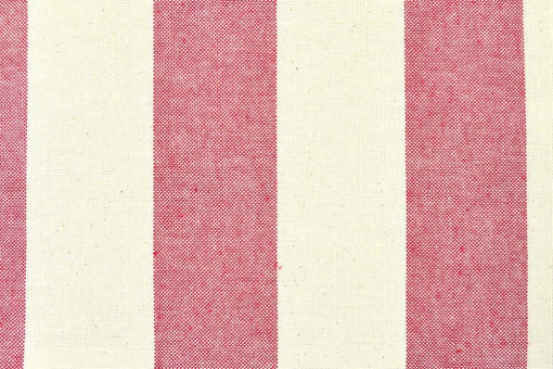 Fertig-Segeltuch Nature - Rechteck - a: 144 x b: 153 cm - Blockstreifen Rot 