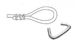 10x Krampen für 4-6mm Leine 