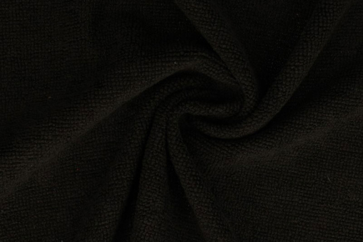 Mikrofasertuch als Meterware - 150 cm Schwarz