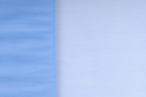 Tüll Überbreite - 300 cm Hellblau