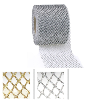 Tüllband Metallic - 72 mm breit - 20 m 