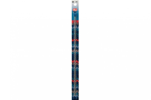 Tunesische Häkelnadel Prym 30 cm - 3,0 mm Grau ALU 