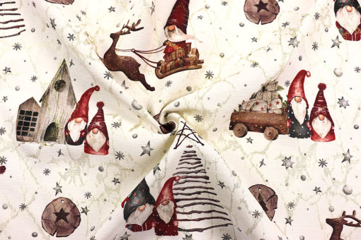 Glitzer-Jacquard - Wichtelige Weihnachten 