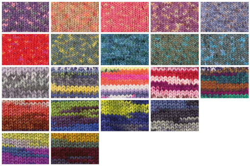 Strickwolle Bravo - XL-Knäuel 200 g - Bunt 