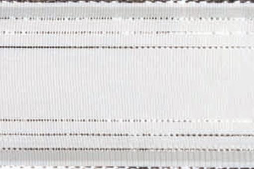 Stoffband Metallstreifen 25mm - 20m Rolle Silber