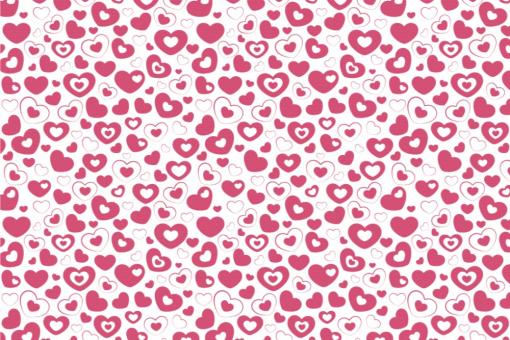Pannesamt - Heart to Heart Weiß/Rosa