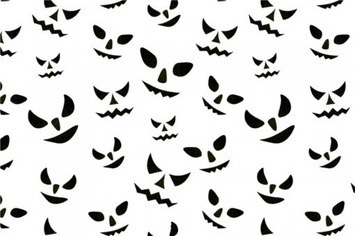 Satin- Halloween-Augen Schwarz