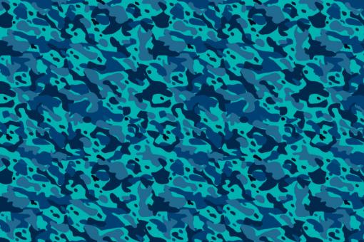 Sea Camouflage - Baumwollstoff Delta Deep Ocean