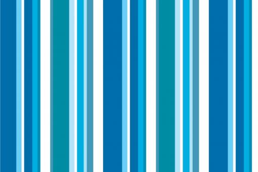 Blackout-Stoff perm. schwer entflammbar - Streifen Summer Vibes Blau