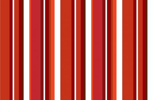 Blackout-Stoff perm. schwer entflammbar - Streifen Summer Vibes Rot