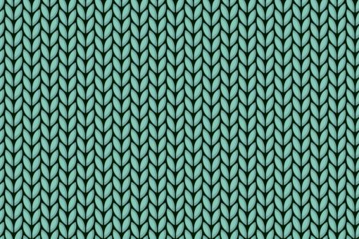 Strickmaschen - Türvorhang-Stoff Türkis