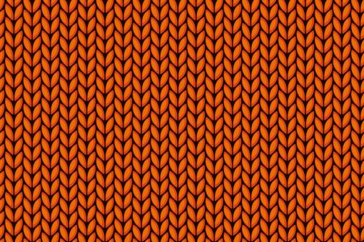 Strickmaschen - Türvorhang-Stoff Orange