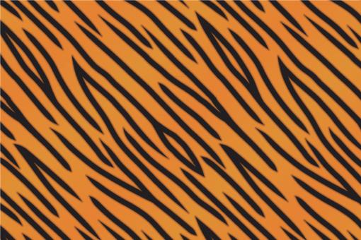 Satin-Stoff - Tiger Realistisch