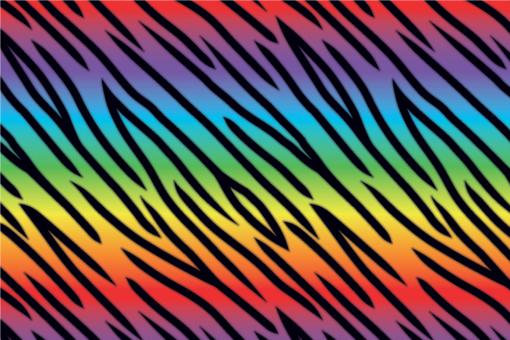 Allround-Stoff - Tiger Rainbow