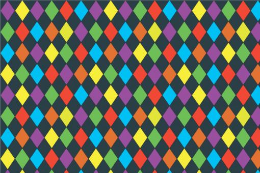 Colourful Diamonds - Satin-Stoff Grau