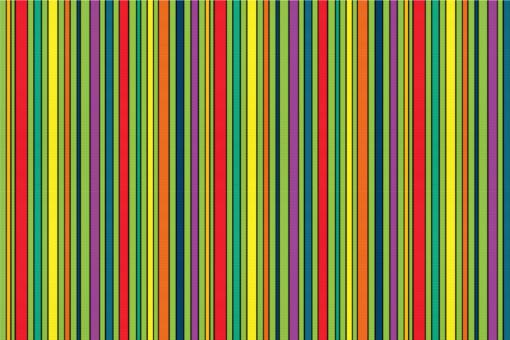 Satin Stoff - Colourful Lines Hellgrün
