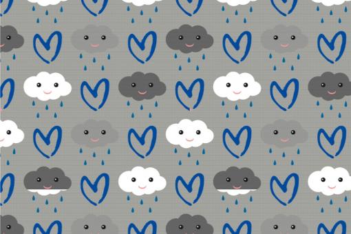 Softshell Premium - I love Rain Grau