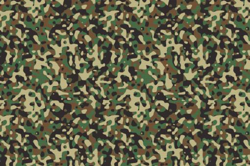 Baumwoll-Stoff - Camouflage Grün