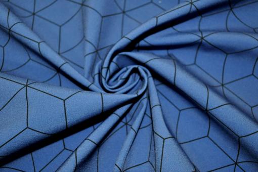 Nano-Softshell - Geometric Blau/Dunkelblau