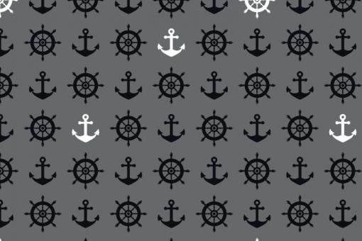Blackout-Stoff perm. schwer entflammbar - Navy Collection No. 5 Grau 