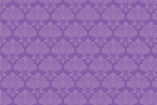 Samt-Stoff - Jugendstil Variante 1 Aubergine