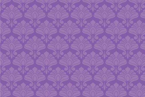 Samt-Stoff - Jugendstil Variante 1 Aubergine