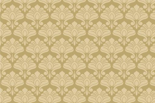Samt-Stoff - Jugendstil Variante 1 Gold