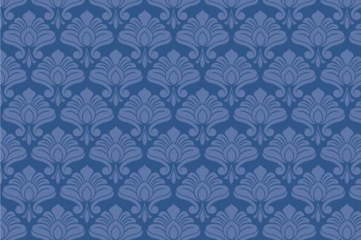 Samt-Stoff - Jugendstil Variante 1 Nachtblau