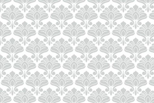 Samt-Stoff - Jugendstil Variante 1 Weiß