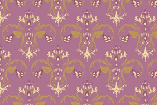 Samt-Stoff - Louis Moderno Rosa/Gold