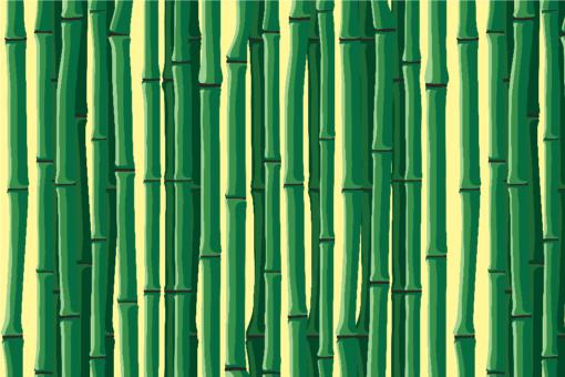 Bambus-Wald - Outdoor-Stoff Sunset