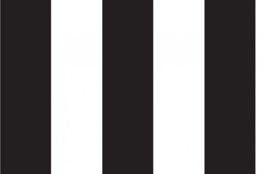 Blackout-Stoff - Blockstreifen 10 cm breit - 2,0 Meter Schwarz/Weiß