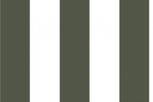 Blackout-Stoff - Blockstreifen 10 cm breit Tannengrün/Weiß