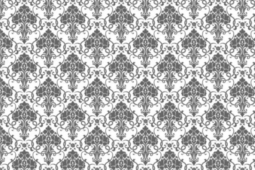 Blackout-Stoff - Barock - Elegance-Ornament Grau/Weiß