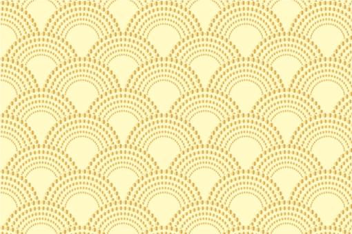 Pannesamt - Chinese Waves Creme/Gold