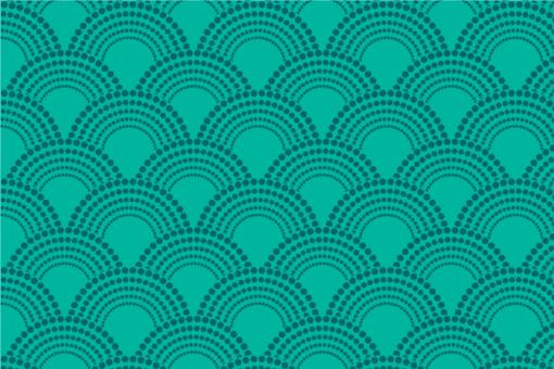 Pannesamt - Chinese Waves Türkis/Petrol
