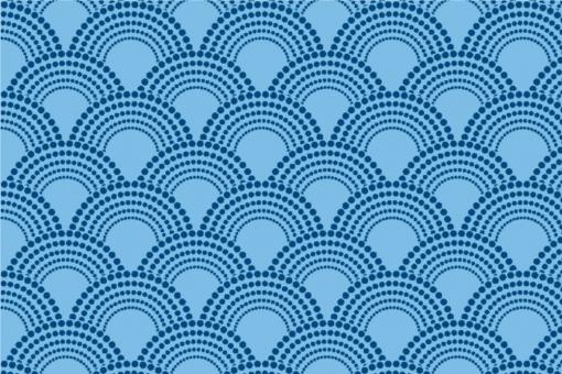 Pannesamt - Chinese Waves Hellblau/Blau