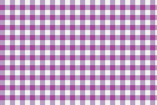 Outdoor-Stoff - Teflon - Vichy Karo Weiß/Lila