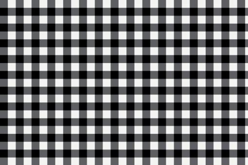 Outdoor-Stoff - Teflon - Vichy Karo Weiß/Schwarz