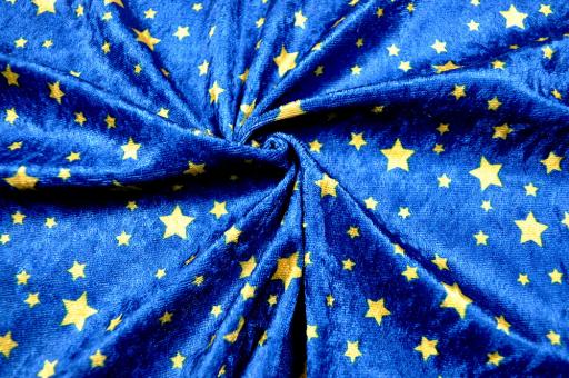 Pannesamt - Sternenhimmel Nachtblau