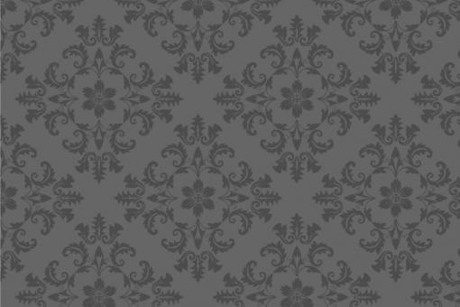 Pannesamt - Barock - Luxury-Ornament Grau/Grau