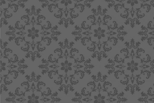Pannesamt - Barock - Luxury-Ornament Grau/Grau
