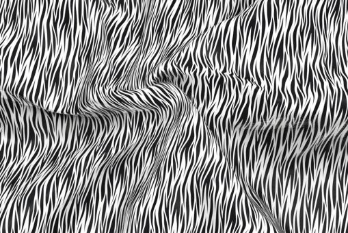 Satin-Stoff - Baby-Zebra Weiß/Schwarz