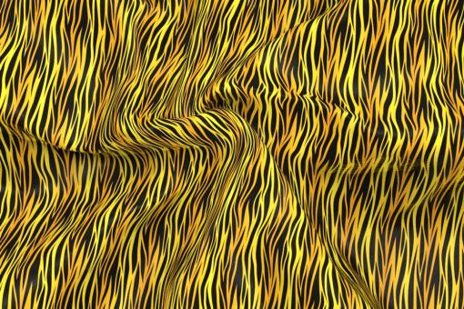 Satin-Stoff - Baby-Zebra Gelb