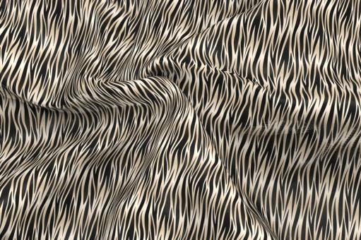Satin-Stoff - Baby-Zebra Beige