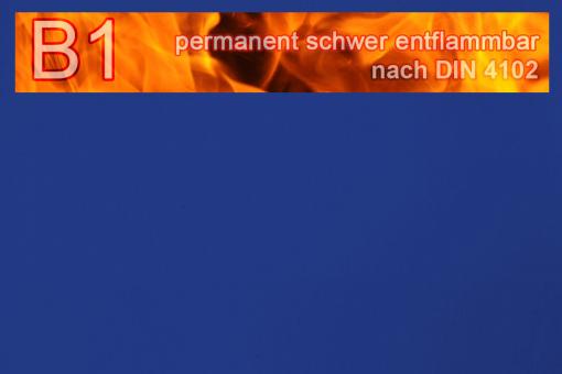 PVC-Markisen-Folie exklusiv - permanent schwer entflammbar- Uni Blau