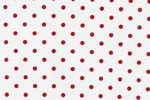 Filz-Stoff - Kleine Punkte Weiß/Rot