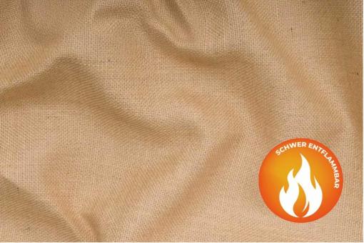 Schwer entflammbare Jute in 210 cm Breite 