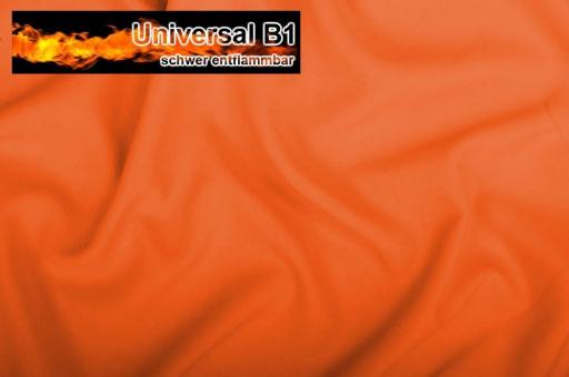 Universal Stoff B1 - 280 cm - schwer entflammbar - Orange - 2,0 Meter Orange