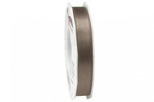 Satinband - 15 mm breit - 25-m-Rolle Taupe